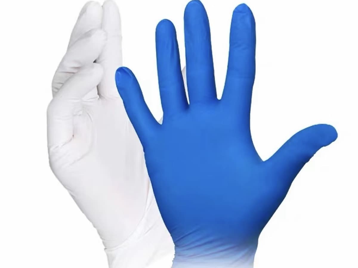 Nitrile protective glove product visual