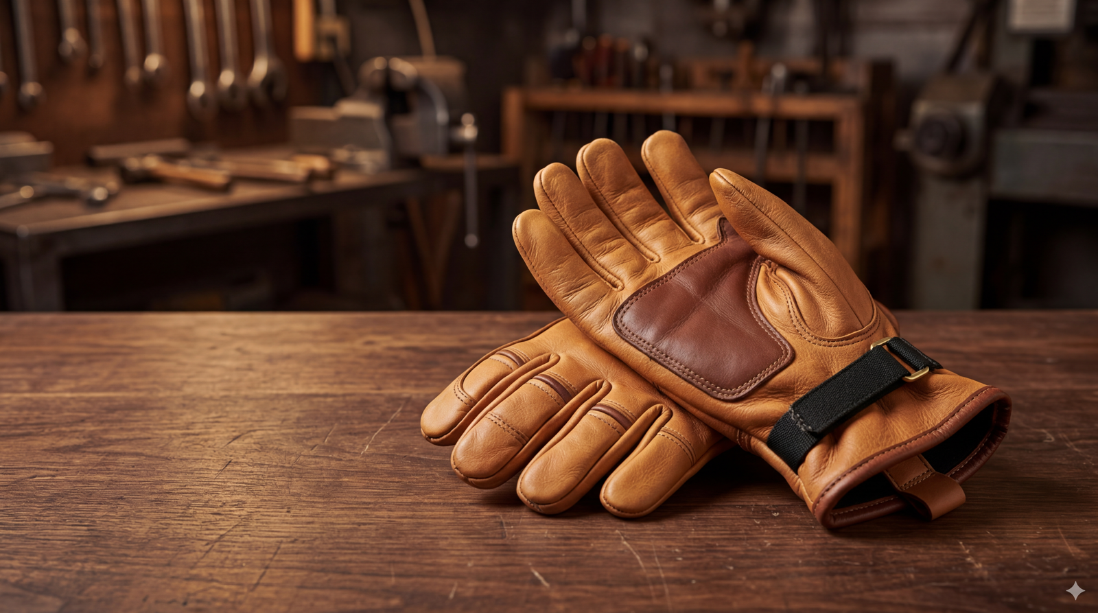 Leather gloves visual