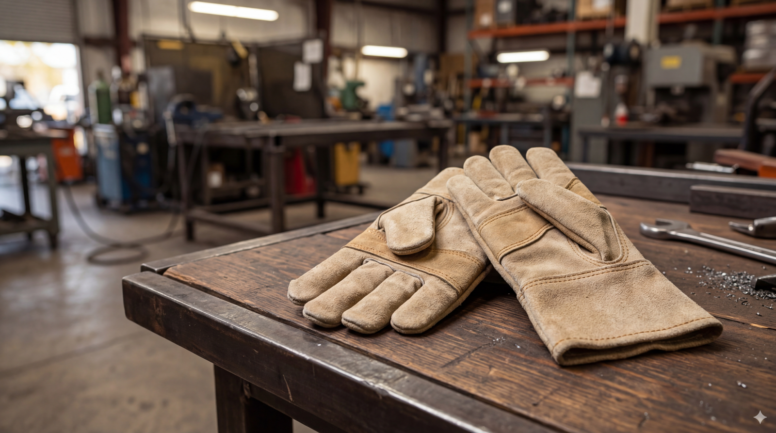 Leather gloves visual